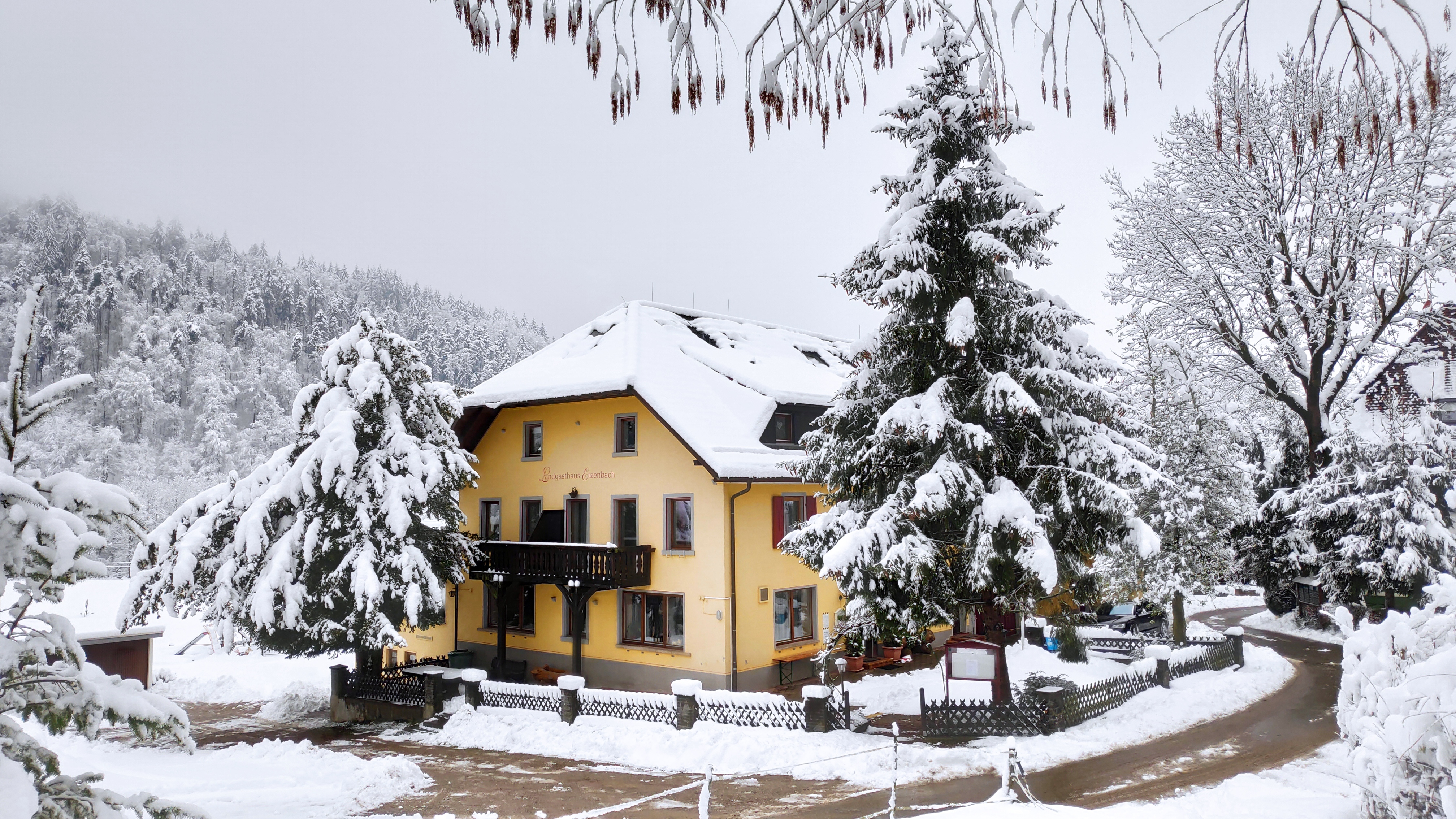 Unser Haus im Winter